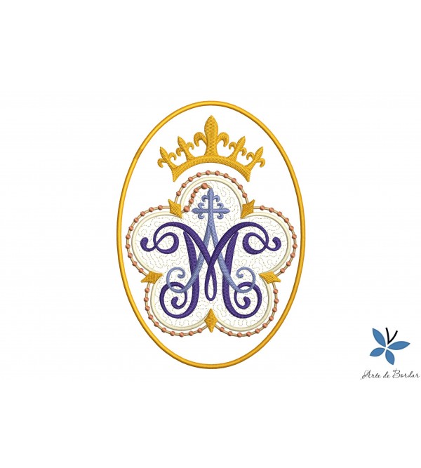 Matriz de Bordado Alfaia Ave Maria 012