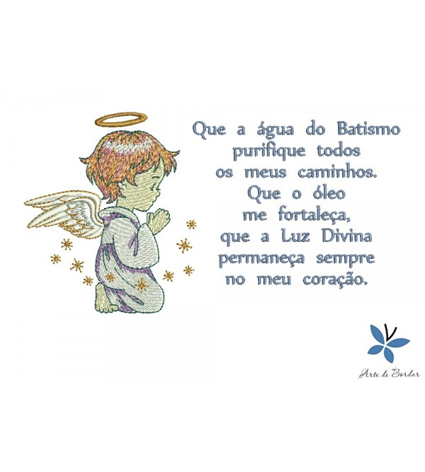 Matriz de Bordado Meu Batizado 016