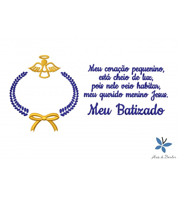Matriz de Bordado Meu Batizado 019