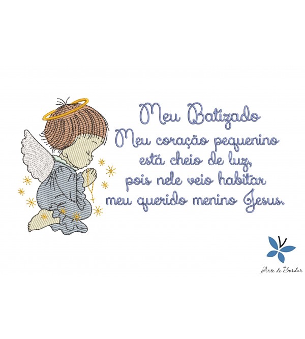 Matriz de Bordado Meu Batizado 020