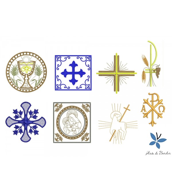 Matrizes de Bordado Coleção Religiosos 002