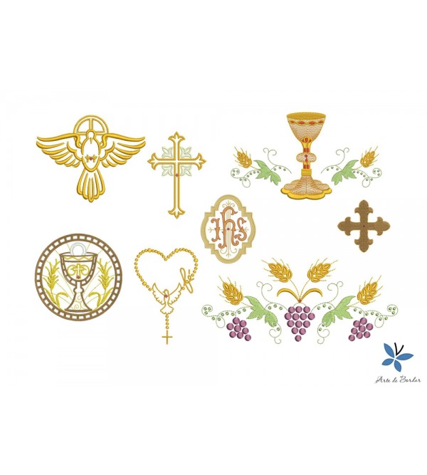 Matrizes de Bordado Coleção Religiosos 004