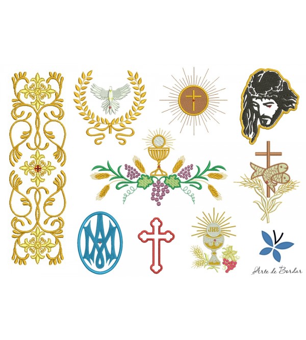 Matrizes de Bordado Coleção Religiosos 008