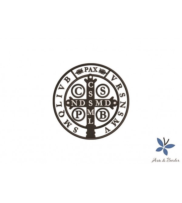 Matriz de Bordado Medalha de São Bento 001
