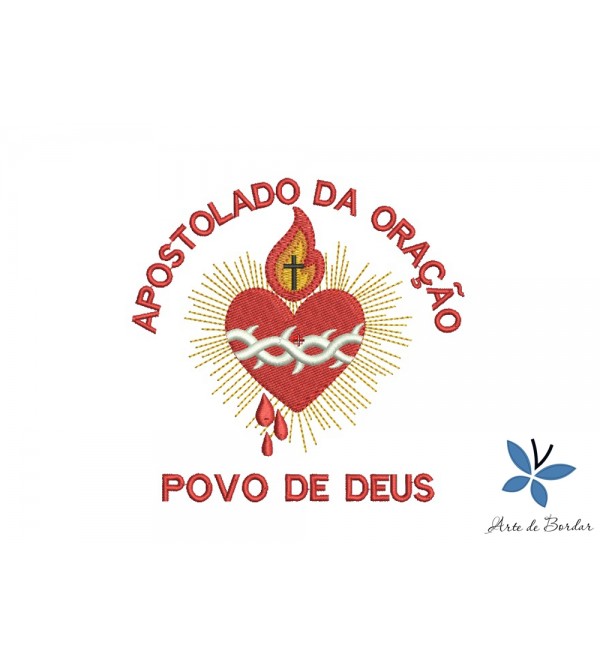 Matriz de Bordado Apostolado da Oração 003