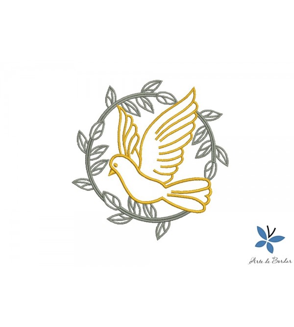 Matriz de Bordado Pomba 004