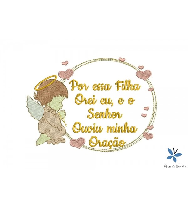 Matriz de Bordado Anjinho 015