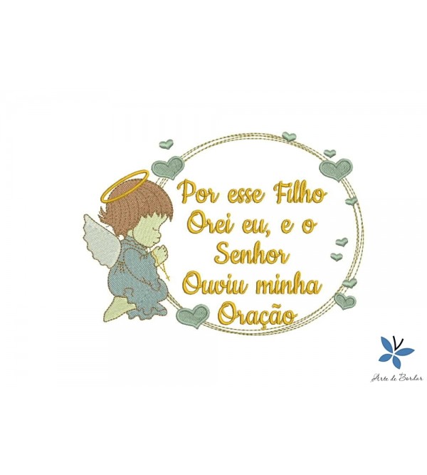 Matriz de Bordado Anjinho 016