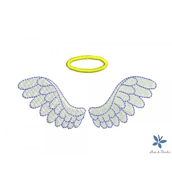 Matriz de Bordado Asas de Anjo 001