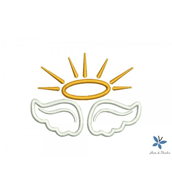 Matriz de Bordado Asas de Anjo 002
