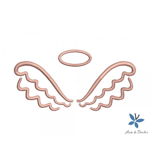 Matriz de Bordado Asas de Anjo 003