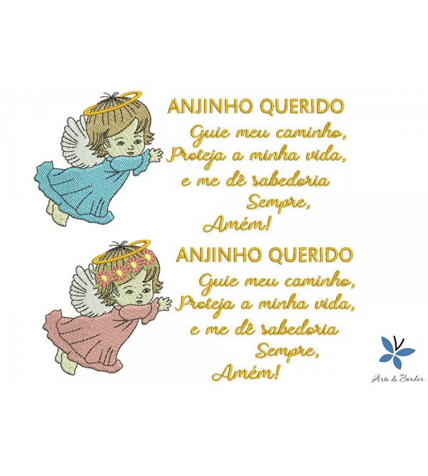 Matrizes de Bordado Coleção de Anjinhos 008