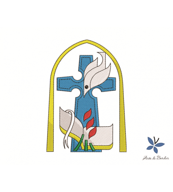 Matriz de Bordado Cruz 025