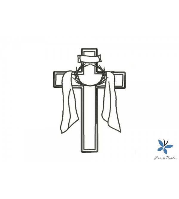Matriz de Bordado Cruz 008