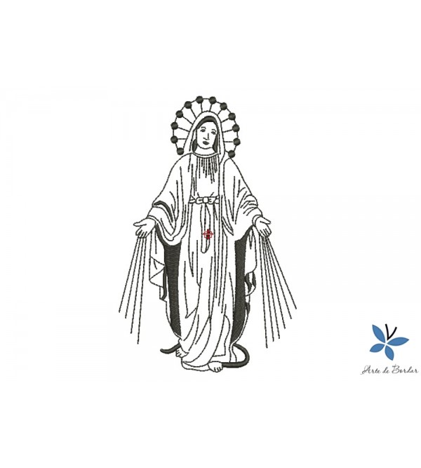 Matriz de Bordado Nossa Senhora das Graças 002