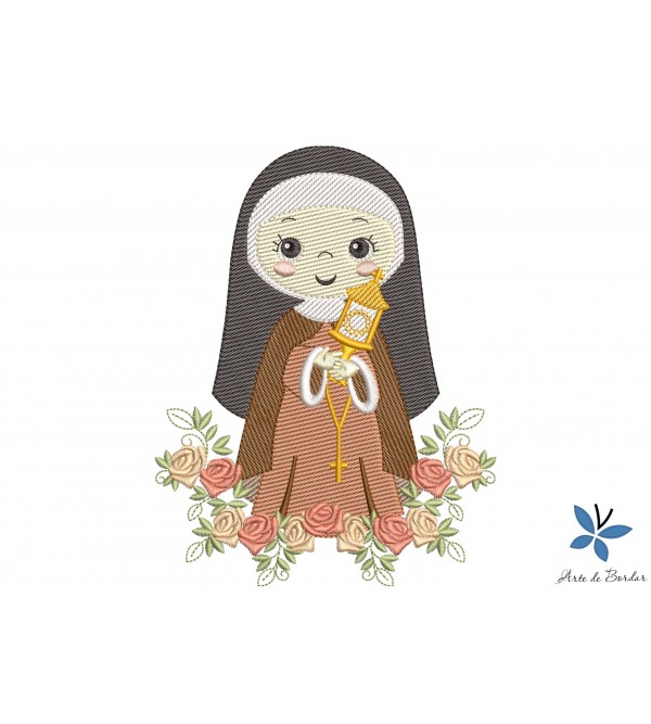 Matriz de Bordado Santa Clara de Assis 002