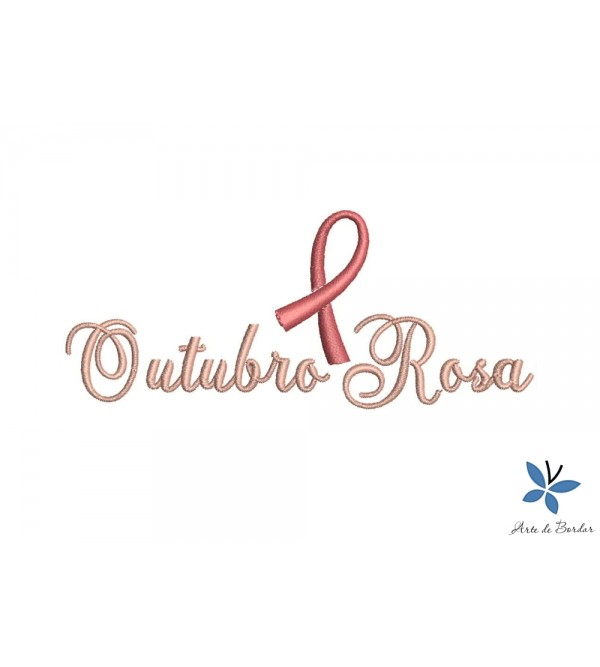 Matriz de Bordado Outubro Rosa 002