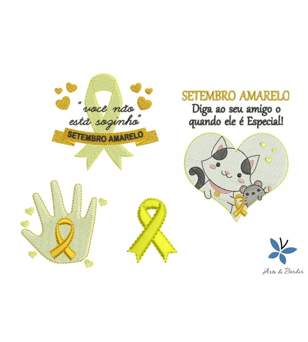 Matrizes de Bordado Setembro Amarelo 003