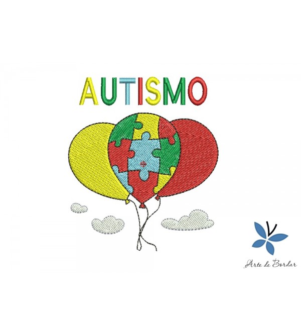 Matriz de Bordado Autismo 003