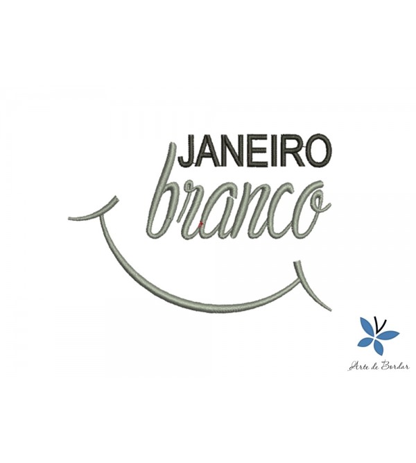 Matriz de Bordado Janeiro Branco 001