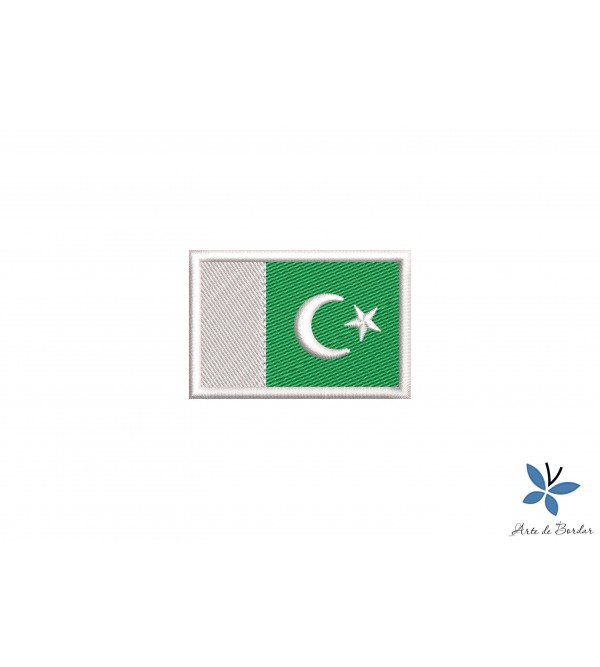 Matriz de Bordado Bandeira Paquistão 001