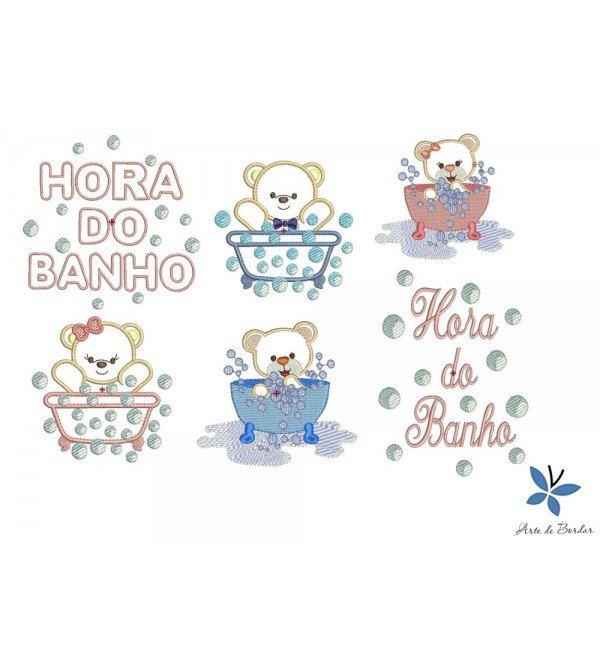 Matrizes de Bordado Coleção Ursinhos 019