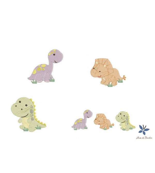 Matrizes de Bordado Dinossauros 011